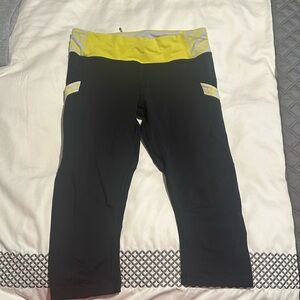 Lululemon yellow leggings lightly worn